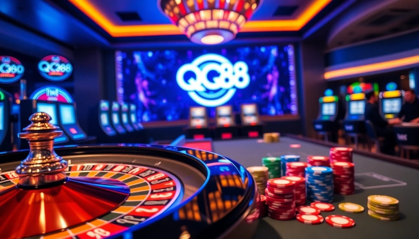 Experience thrilling gameplay at QQ88 COM with vibrant casino tables and engaging action.