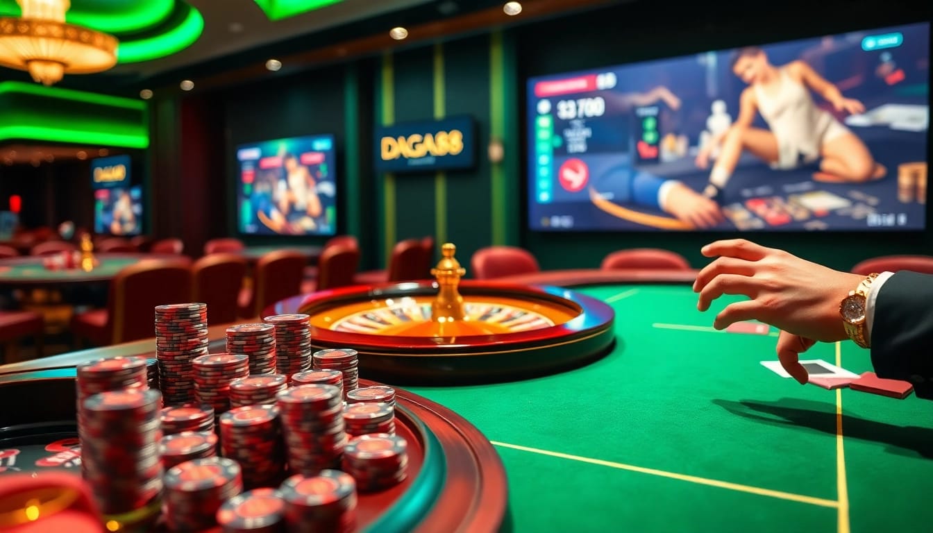 DAGA88 offers an exciting gambling experience with vibrant tables and live betting action.