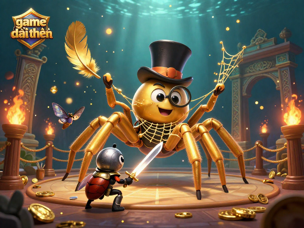 Engage with the excitement of game bài đổi thưởng through a vibrant 3D illustration of a casino scene.