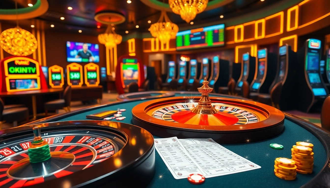 Experience thrilling moments at okwintv with vibrant casino elements and live betting interfaces.