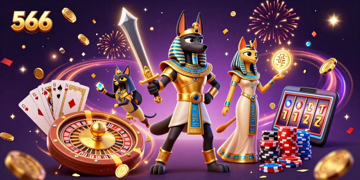 Experience winning moments at 566 with spinning roulette, golden coins, and vibrant gaming action.