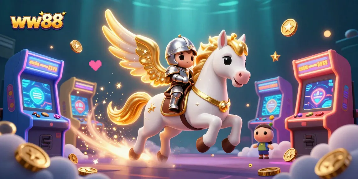 Join the adventure at ww88 as a celestial knight in a vibrant gaming universe!