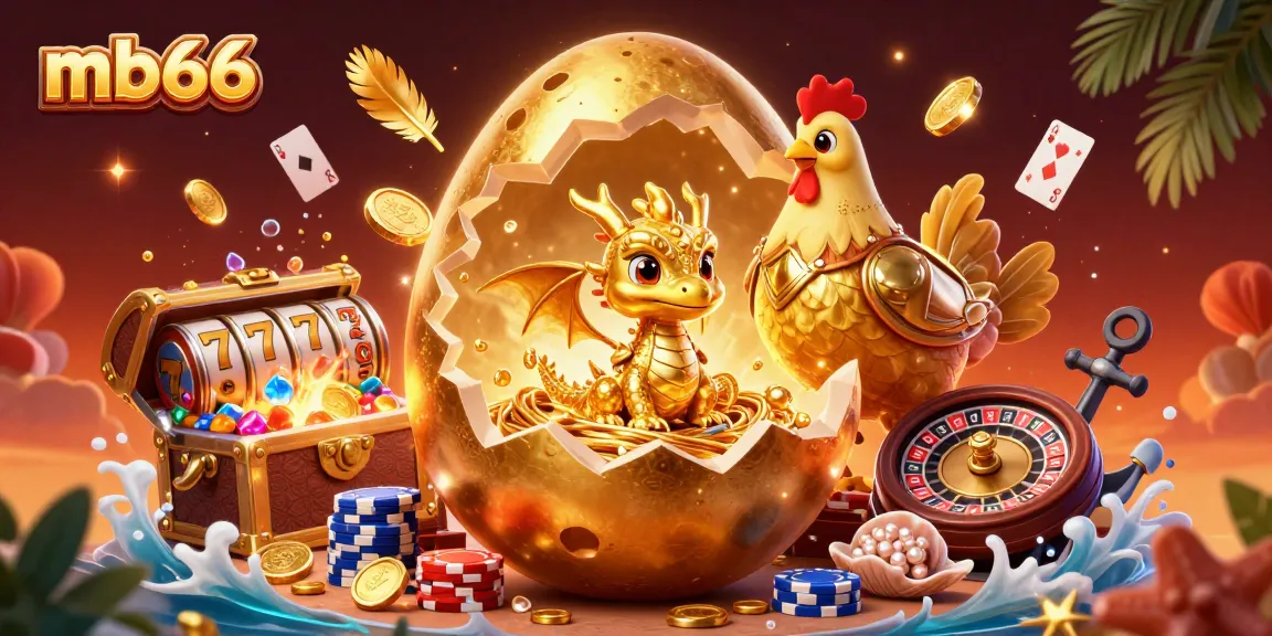 Experience the magic of mb66 with a golden dragon and casino treasures in immersive 3D.