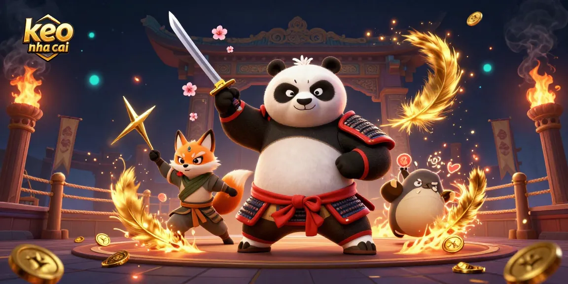 Engage in thrilling sports betting with keo nha cai, witnessing dynamic action and vibrant characters.